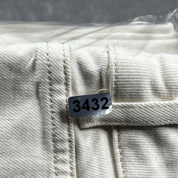 J. Jill Denim Jeans Womens Size 10 Cream High-Rise Full-Leg Crop Pants Pockets - Picture 14 of 14